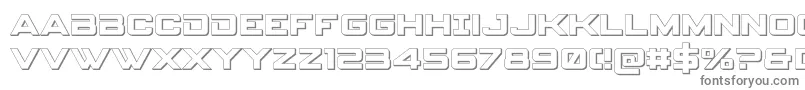 spyagency3 13d Font – Gray Fonts on White Background