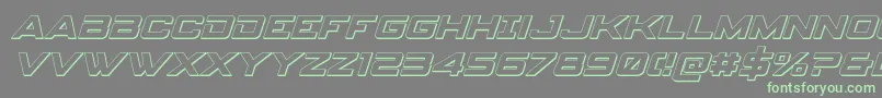 spyagency3 13dital Font – Green Fonts on Gray Background