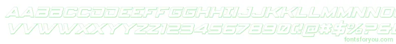 spyagency3 13dital Font – Green Fonts on White Background