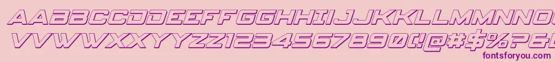 spyagency3 13dital Font – Purple Fonts on Pink Background