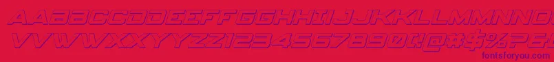 spyagency3 13dital Font – Purple Fonts on Red Background