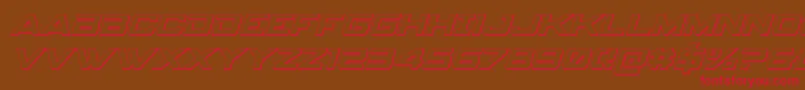 spyagency3 13dital Font – Red Fonts on Brown Background