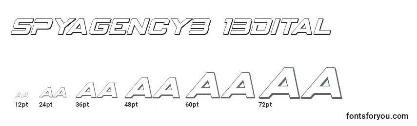 Spyagency3 13dital Font Sizes