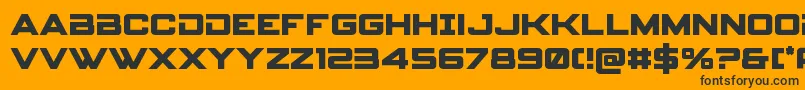 spyagency3 1bold Font – Black Fonts on Orange Background