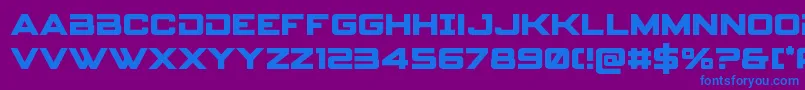 spyagency3 1bold-Schriftart – Blaue Schriften auf violettem Hintergrund