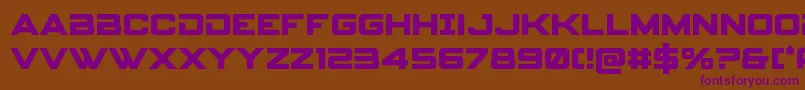spyagency3 1bold Font – Purple Fonts on Brown Background