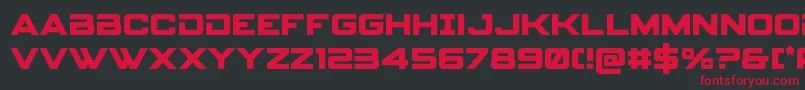 spyagency3 1bold Font – Red Fonts on Black Background