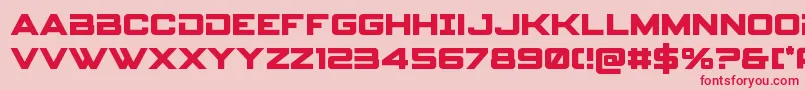 spyagency3 1bold Font – Red Fonts on Pink Background