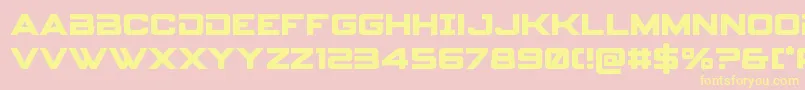 spyagency3 1bold Font – Yellow Fonts on Pink Background