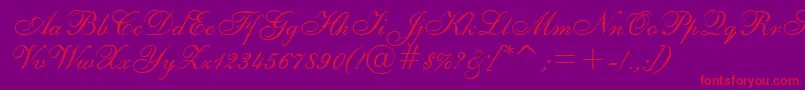 Fonte Asylbekm02shelley.Kz – fontes vermelhas em um fundo violeta
