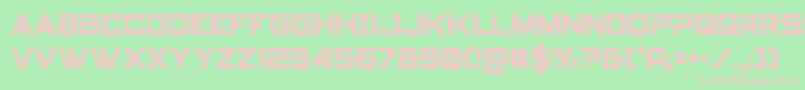 spyagency3 1cond Font – Pink Fonts on Green Background