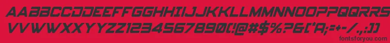 spyagency3 1condital Font – Black Fonts on Red Background