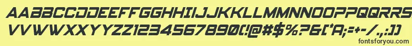 spyagency3 1condital Font – Black Fonts on Yellow Background