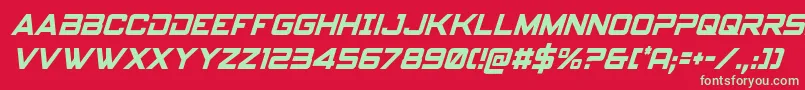 spyagency3 1condital Font – Green Fonts on Red Background