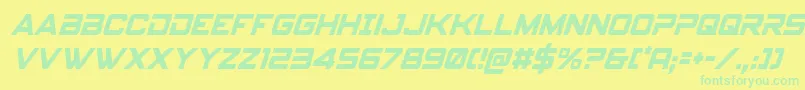 spyagency3 1condital Font – Green Fonts on Yellow Background