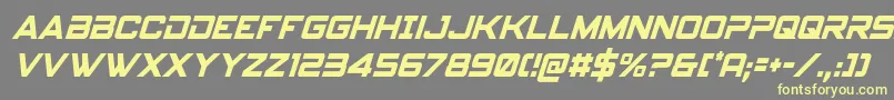 spyagency3 1condital Font – Yellow Fonts on Gray Background