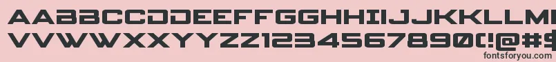 spyagency3 1expand Font – Black Fonts on Pink Background