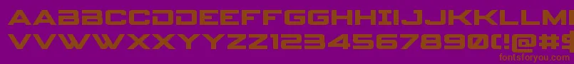 spyagency3 1expand Font – Brown Fonts on Purple Background