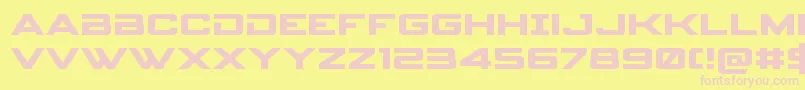 spyagency3 1expand Font – Pink Fonts on Yellow Background