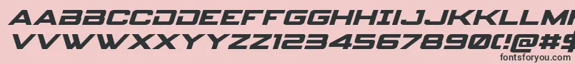 spyagency3 1expandital Font – Black Fonts on Pink Background
