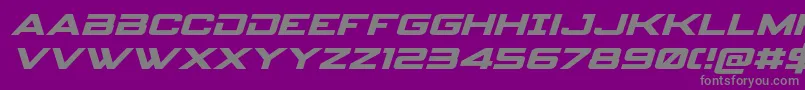 spyagency3 1expandital Font – Gray Fonts on Purple Background