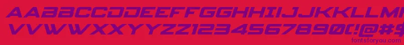 spyagency3 1expandital Font – Purple Fonts on Red Background