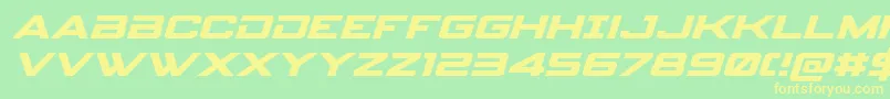 spyagency3 1expandital Font – Yellow Fonts on Green Background