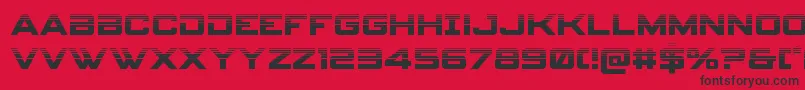 spyagency3 1half Font – Black Fonts on Red Background