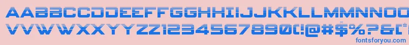 spyagency3 1half Font – Blue Fonts on Pink Background