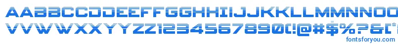 フォントspyagency3 1half – 白い背景に青い文字