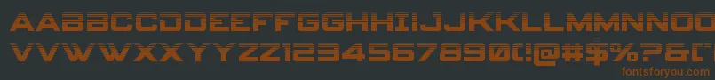 spyagency3 1half Font – Brown Fonts on Black Background