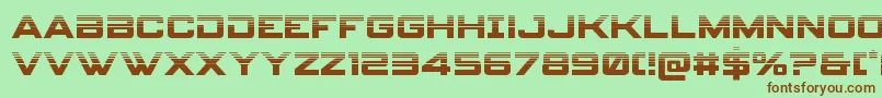 spyagency3 1half Font – Brown Fonts on Green Background