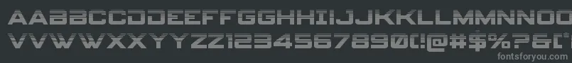 spyagency3 1half Font – Gray Fonts on Black Background