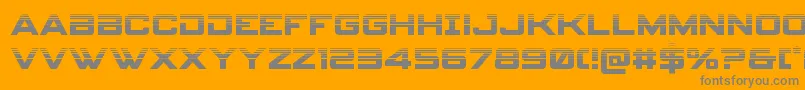 Шрифт spyagency3 1half – серые шрифты на оранжевом фоне