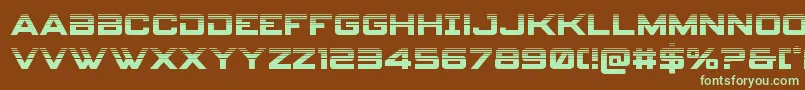 spyagency3 1half Font – Green Fonts on Brown Background