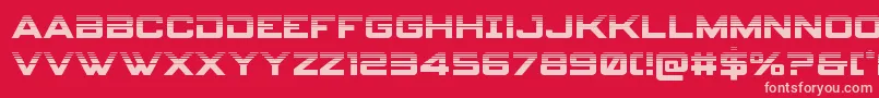 spyagency3 1half Font – Pink Fonts on Red Background