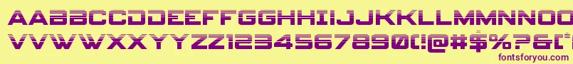 spyagency3 1half Font – Purple Fonts on Yellow Background