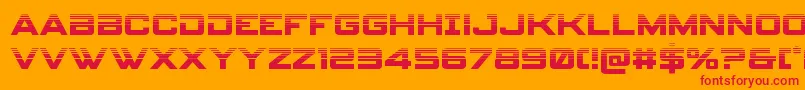 spyagency3 1half Font – Red Fonts on Orange Background