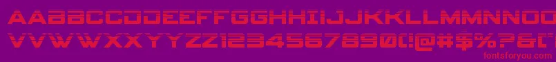 フォントspyagency3 1half – 紫の背景に赤い文字