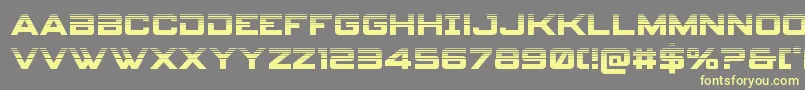 spyagency3 1half Font – Yellow Fonts on Gray Background