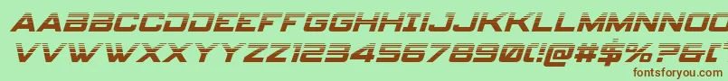 spyagency3 1halfital Font – Brown Fonts on Green Background