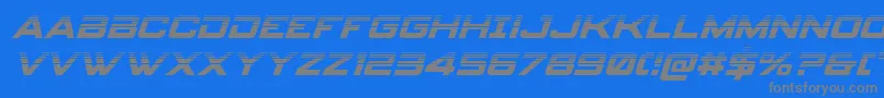 spyagency3 1halfital Font – Gray Fonts on Blue Background