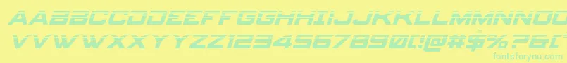 spyagency3 1halfital-Schriftart – Grüne Schriften auf gelbem Hintergrund