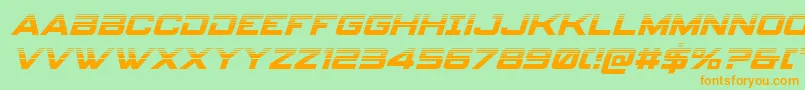 spyagency3 1halfital Font – Orange Fonts on Green Background