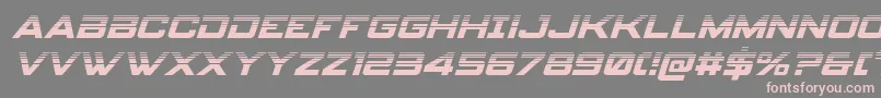 Fonte spyagency3 1halfital – fontes rosa em um fundo cinza