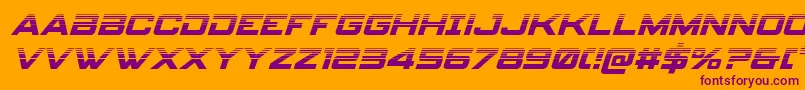 spyagency3 1halfital Font – Purple Fonts on Orange Background