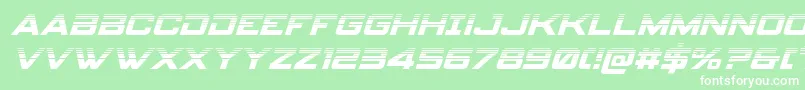 フォントspyagency3 1halfital – 緑の背景に白い文字