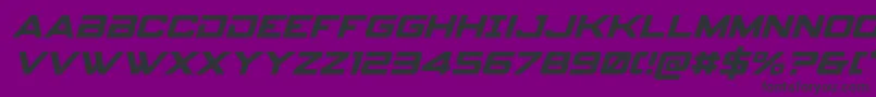 Fonte spyagency3 1ital – fontes pretas em um fundo violeta