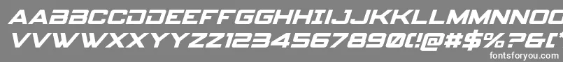 spyagency3 1ital-Schriftart – Weiße Schriften auf grauem Hintergrund