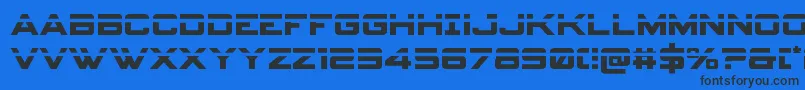 spyagency3 1laser Font – Black Fonts on Blue Background